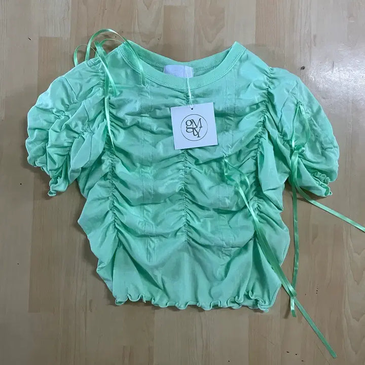 [BUNJANG] Gimmetheyoung Shirred T-shirt / Gimmetheyoung 셔링 티셔츠 (새상품)