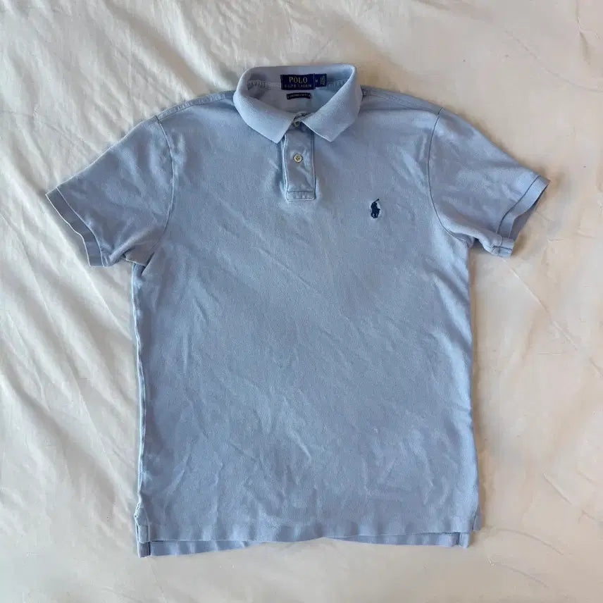 [BUNJANG] Polo Ralph Lauren Sky Blue Polo Shirt Size M-L / 폴로 랄프로렌 스카이블루 카라티 M-L