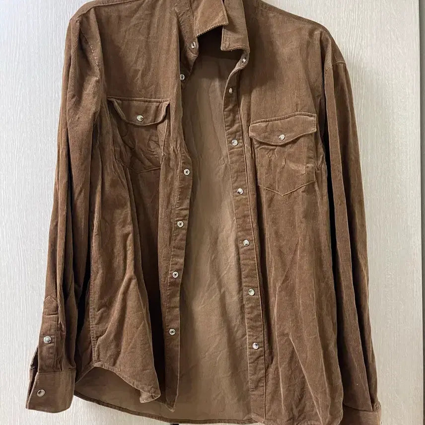 [BUNJANG] ELMOD Jude Classic Corduroy Shirt Penny Brown / 급처) 엘무드 주드 클래식 코듀로이 셔츠 페니 브라운