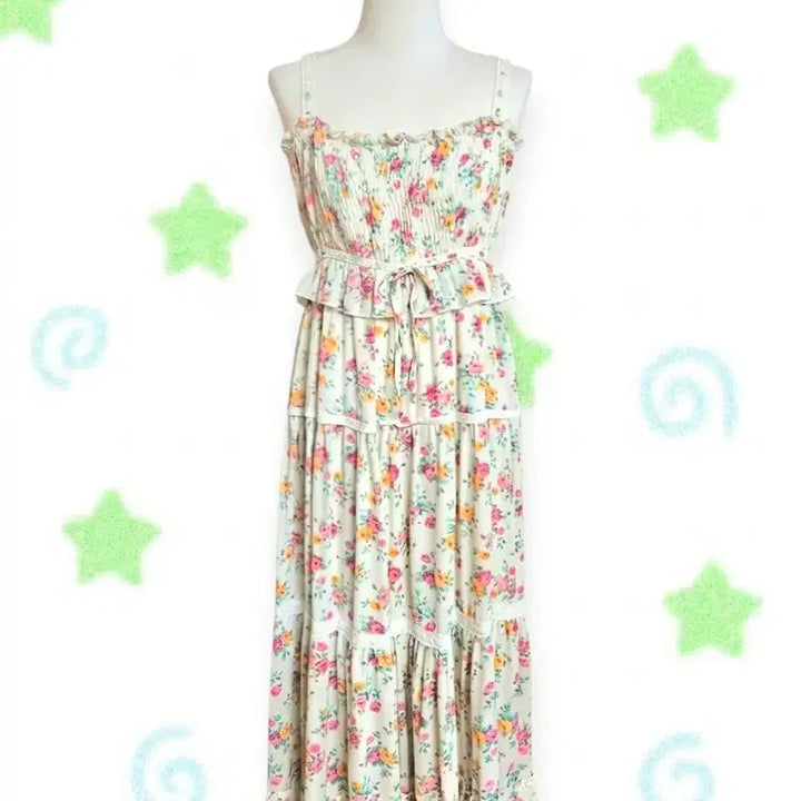[BUNJANG] Liz Lisa Floral Lace Dress / 정품 리즈리사 원피스 히메갸루 달천깔 양산형 모리걸 엑시즈팜 마즈 핀터깔