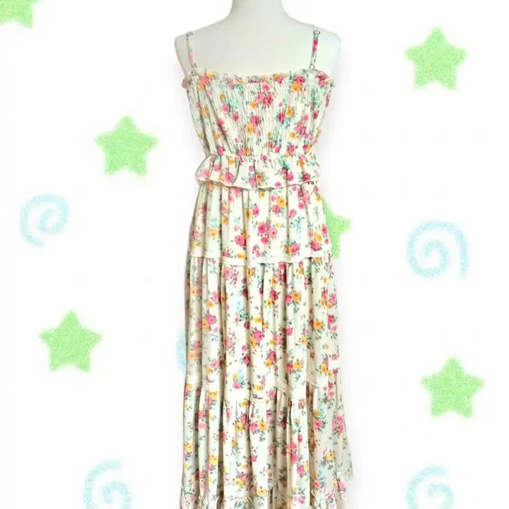 [BUNJANG] Liz Lisa Floral Lace Dress / 정품 리즈리사 원피스 히메갸루 달천깔 양산형 모리걸 엑시즈팜 마즈 핀터깔
