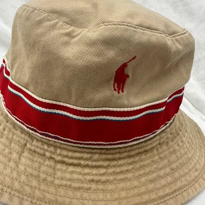 [BUNJANG] Polo Bucket Hat Beige / (S-M)폴로 버킷햇 베이지