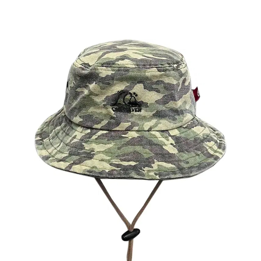[BUNJANG] Quiksilver Camouflage Military Bucket Hat / 퀵실버 카모플라쥬 밀리터리 버킷햇 모자