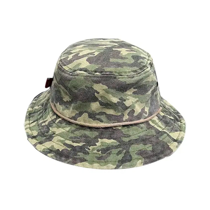 [BUNJANG] Quiksilver Camouflage Military Bucket Hat / 퀵실버 카모플라쥬 밀리터리 버킷햇 모자