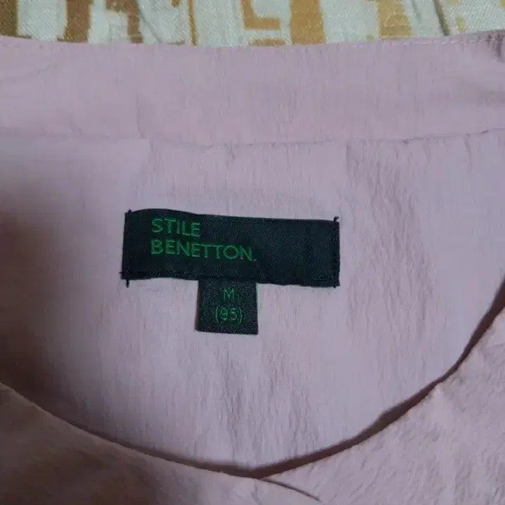[BUNJANG] Benetton Pink Short-Sleeve Jacket (M) / 베네통 핑크색 반팔 여름 자켓 M