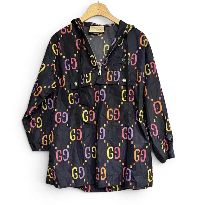 [BUNJANG] [A+/38사이즈] 구찌 인터로킹 후드 아노락 / [A+/38사이즈] 구찌 인터로킹 후드 아노락