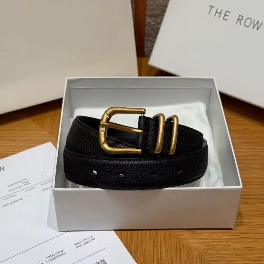 [BUNJANG] The Row Double Ring Buckle Belt / 더로우 고전적인 이중 링 버클 여성 벨트 80 폭 3.0cm