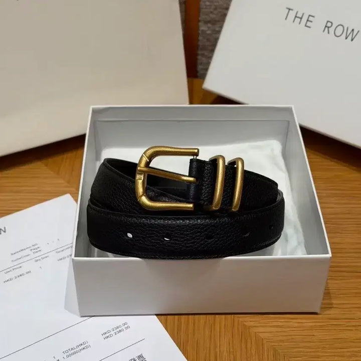 [BUNJANG] The Row Double Ring Buckle Belt / 더로우 고전적인 이중 링 버클 여성 벨트 80 폭 3.0cm