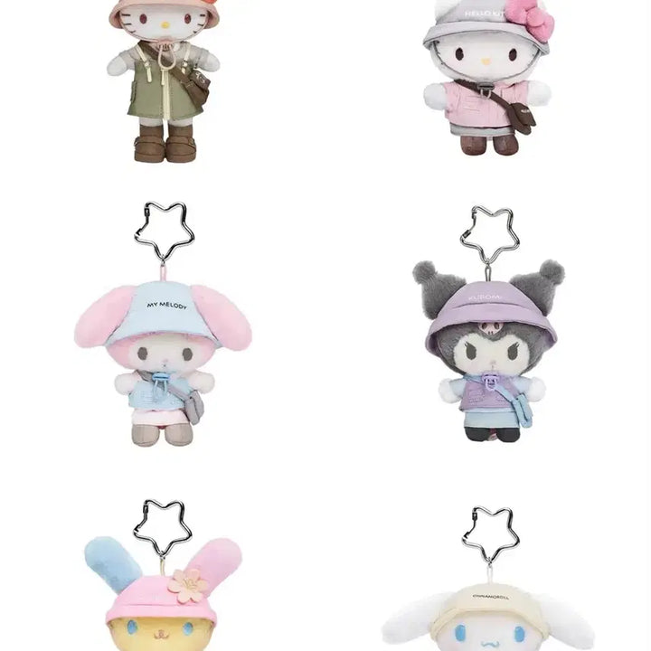 [BUNJANG] Sanrio Camping Series Character Plushies / <예약구매>중국한정 캠핑 시리즈 키티 마멜 쿠로미 우사하나 시나모롤 마코
