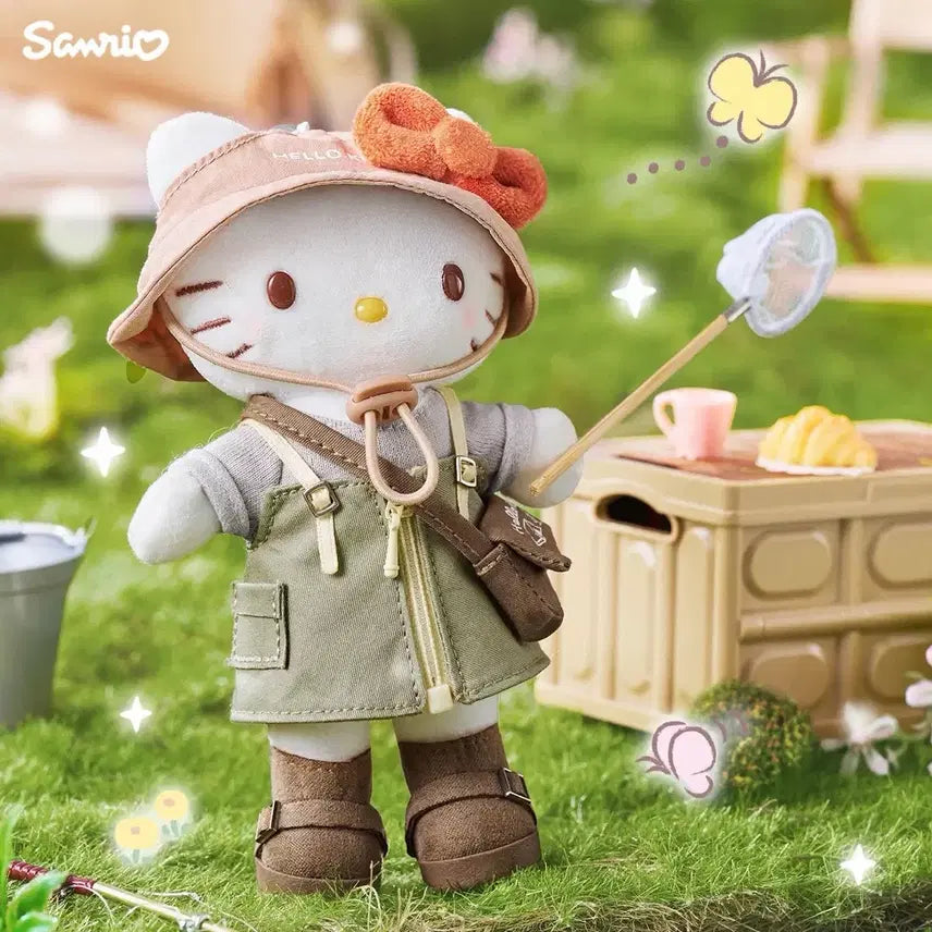 [BUNJANG] Sanrio Camping Series Character Plushies / <예약구매>중국한정 캠핑 시리즈 키티 마멜 쿠로미 우사하나 시나모롤 마코