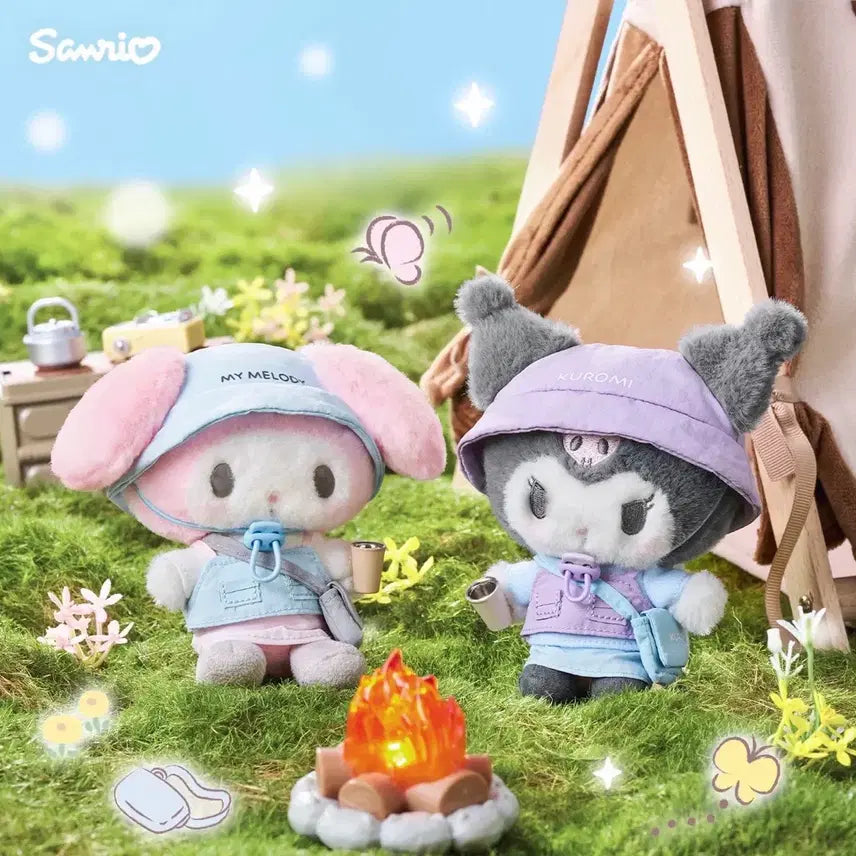 [BUNJANG] Sanrio Camping Series Character Plushies / <예약구매>중국한정 캠핑 시리즈 키티 마멜 쿠로미 우사하나 시나모롤 마코