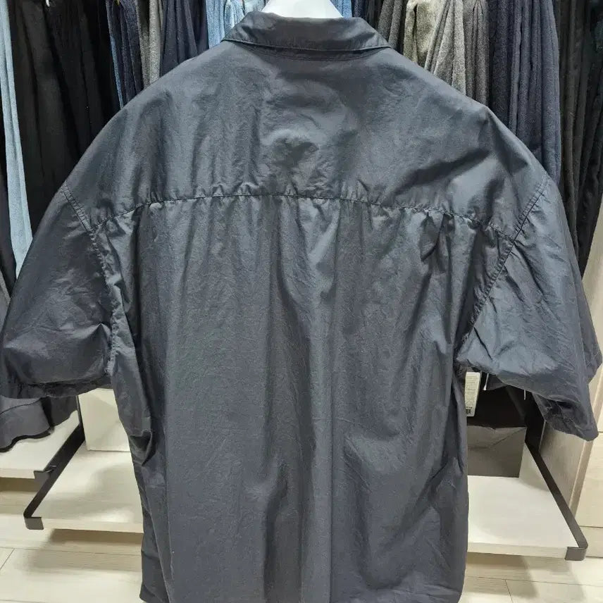 [BUNJANG] Anotheroffice Ink Navy Writer Short Sleeve Shirt / [02] 어나더오피스 잉크 네이비 라이터 반팔 셔츠 shirts