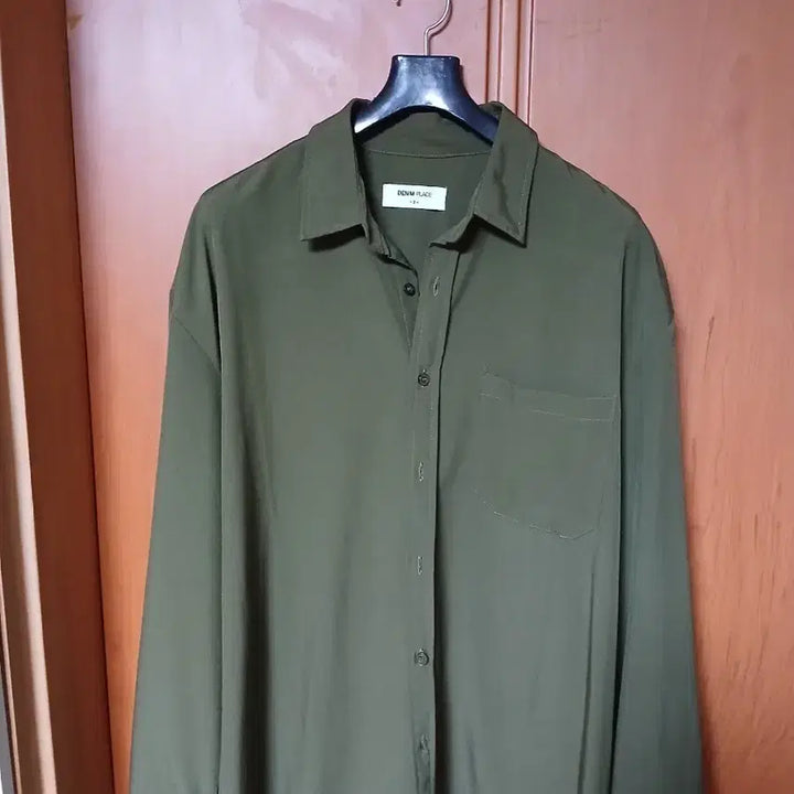 [BUNJANG] Denim Place Khaki Shirt / 데님플레이스 카키색 셔츠 남방