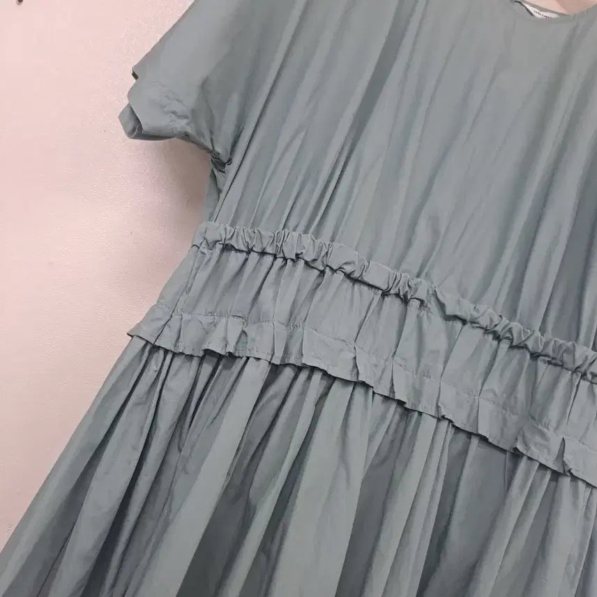 [BUNJANG] Pastel Tone Cotton Long Dress / 파스텔톤 면원핏55~작M
