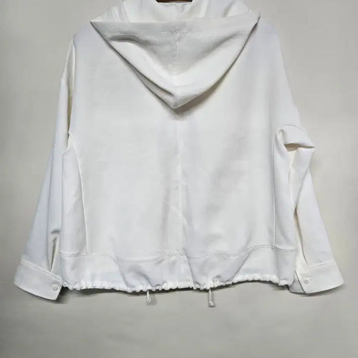 [BUNJANG] KUHO Ivory Hooded Zip-Up Jacket / KUHO 구호  아이보리 후드 집업 자켓 88-96-165 4사이즈