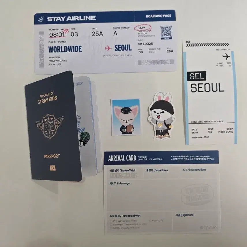 [SOLD OUT] 스트레이키즈 스키즈 스키주 skzoo 팝업 특전 set