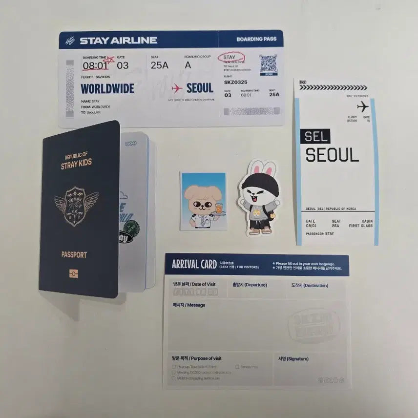 [SOLD OUT] 스트레이키즈 스키즈 스키주 skzoo 팝업 특전 set