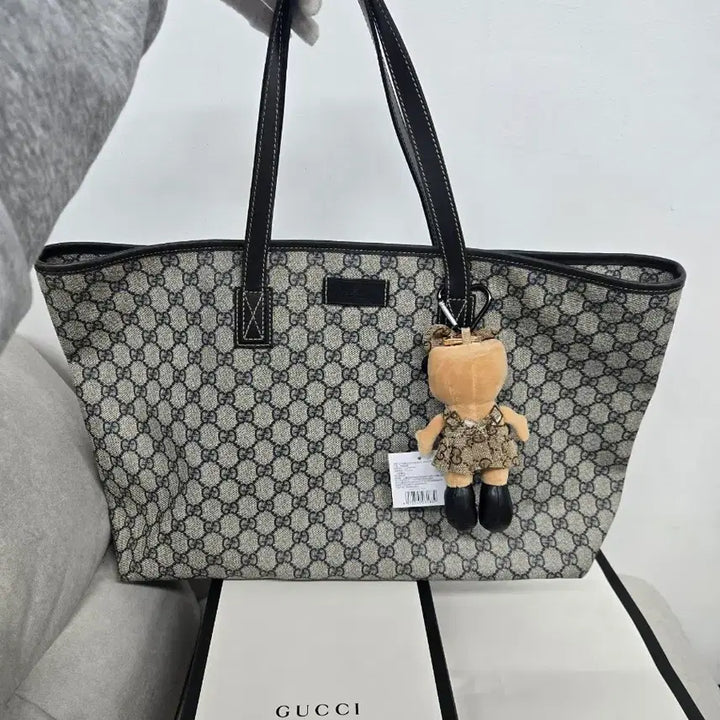 [BUNJANG] Gucci Signature Tote Bag Large / [보증서 정품] 구찌 시그니처 토트백 라지