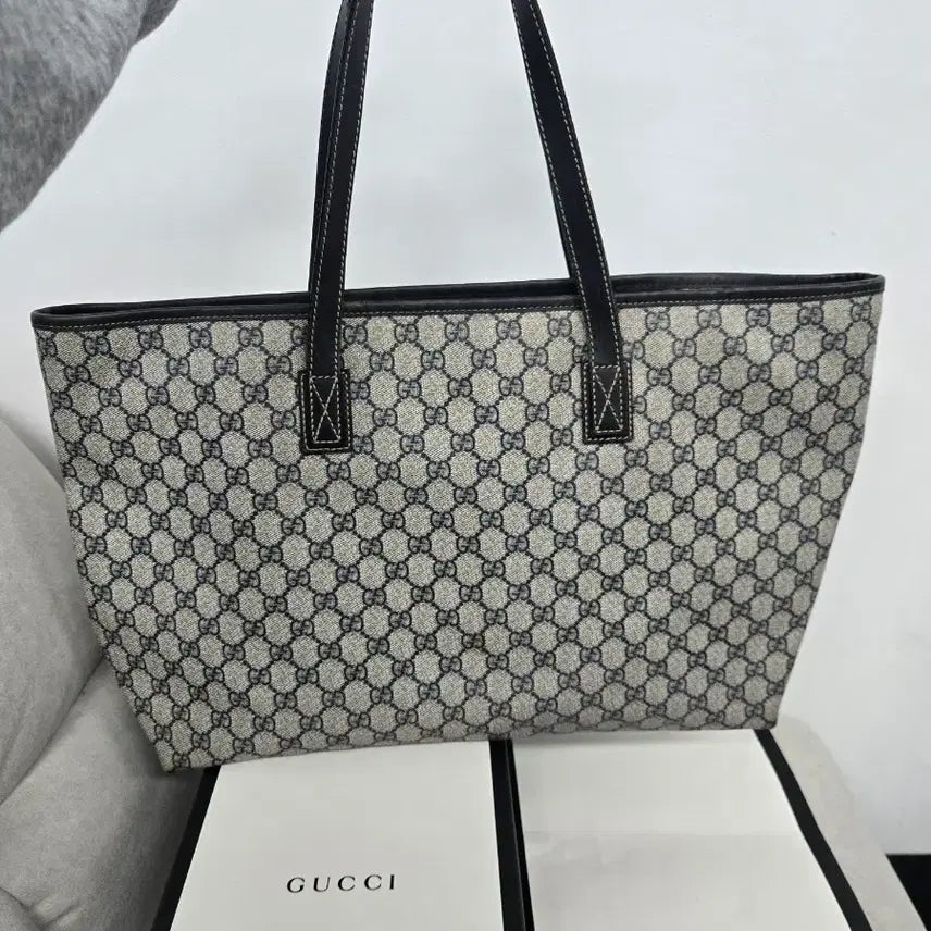 [BUNJANG] Gucci Signature Tote Bag Large / [보증서 정품] 구찌 시그니처 토트백 라지