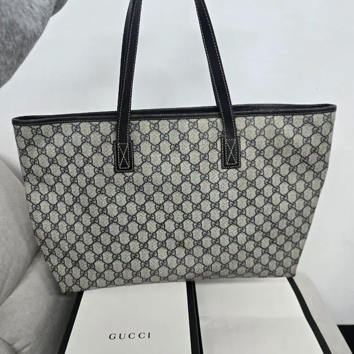 [BUNJANG] Gucci Signature Tote Bag Large / [보증서 정품] 구찌 시그니처 토트백 라지