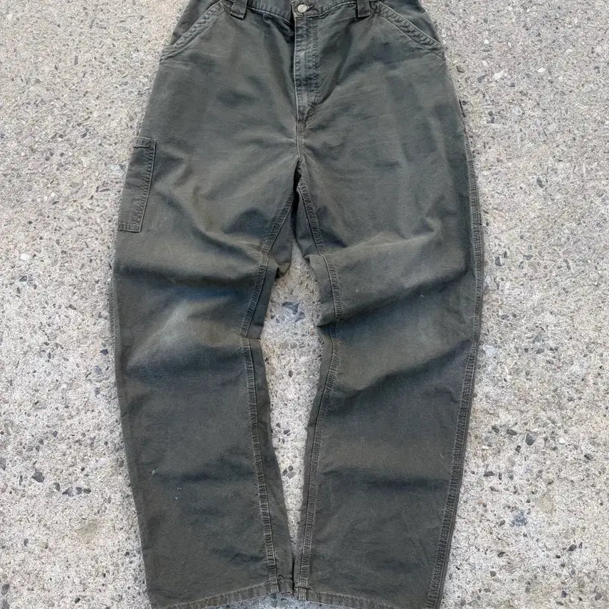 [BUNJANG] Carhartt Double Knee Work Pants Khaki / 칼하트 더블니 워크 팬츠 카키