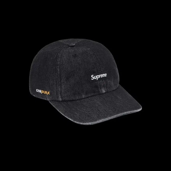 [BUNJANG] Supreme Cordura Denim Small Box 6-Panel Cap / 슈프림 코듀라 데님 스몰 박스 6-패널 블랙