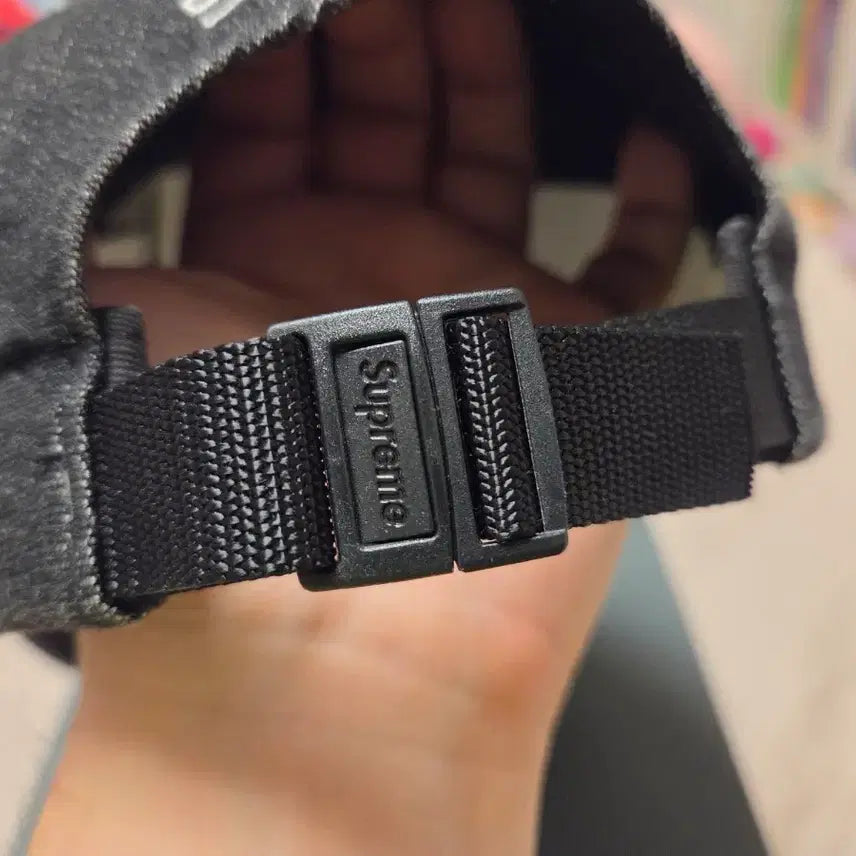 [BUNJANG] Supreme Cordura Denim Small Box 6-Panel Cap / 슈프림 코듀라 데님 스몰 박스 6-패널 블랙