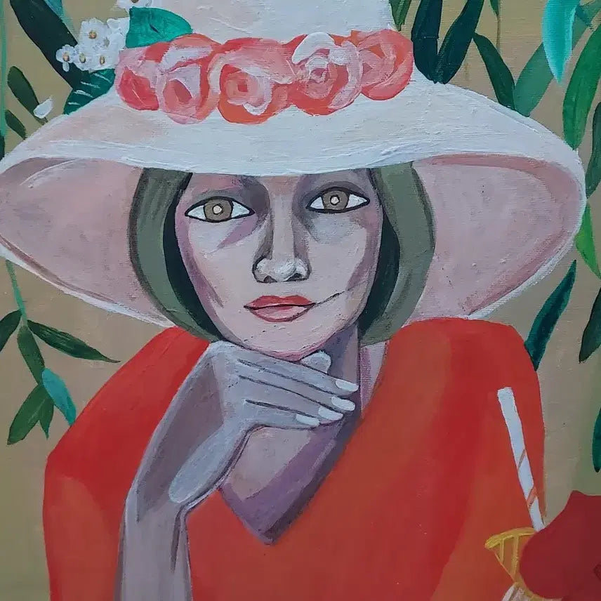 [BUNJANG] Cheon Gyeong-ja Unverified Self-Portrait Artwork / 한국의 여자피카소 천경자님 자화상추측인증안됨