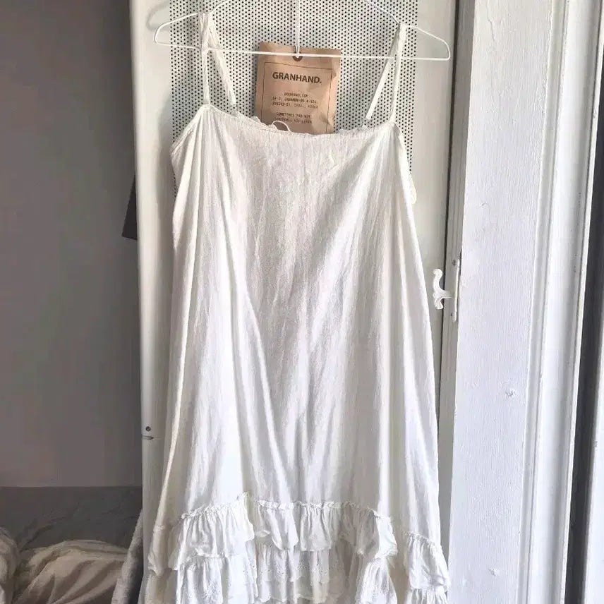 [SOLD OUT] 빈티지 모리걸 아이보리 레이스 리본 끈원피스