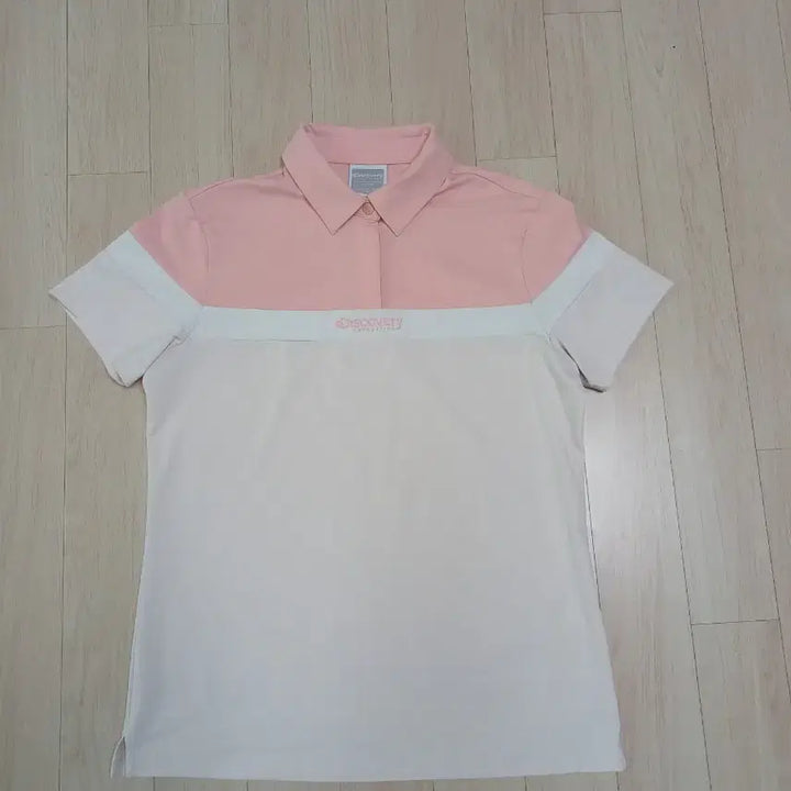 [BUNJANG] Discovery Expedition Pink Short Sleeve Polo Shirt / 디스커버리 익스페디션 반팔 카라티 핑크