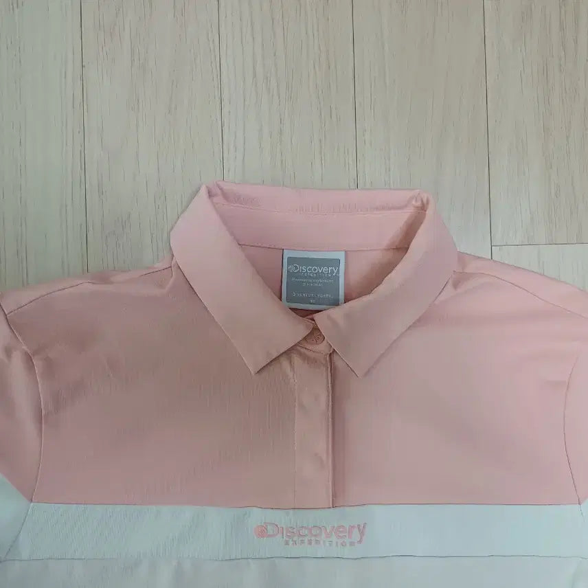 [BUNJANG] Discovery Expedition Pink Short Sleeve Polo Shirt / 디스커버리 익스페디션 반팔 카라티 핑크