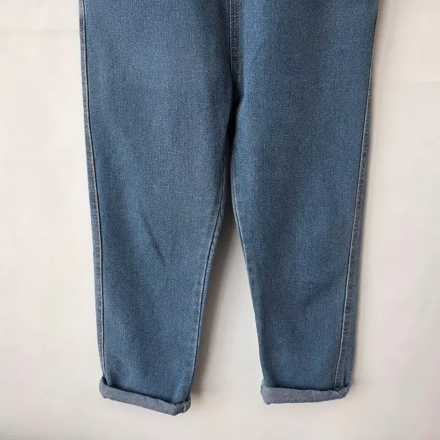 [SOLD OUT] S/데님 끈 멜빵 점프수트 배기핏