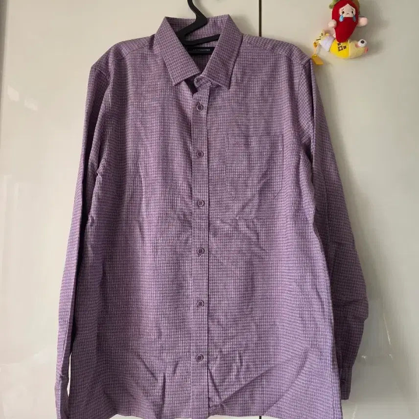 [BUNJANG] All For You Checkered Shirt Bundle (Pink/Purple) - Size 100 / 올포유 체크 셔츠 핑크/보라 2개 일괄판매 (100)