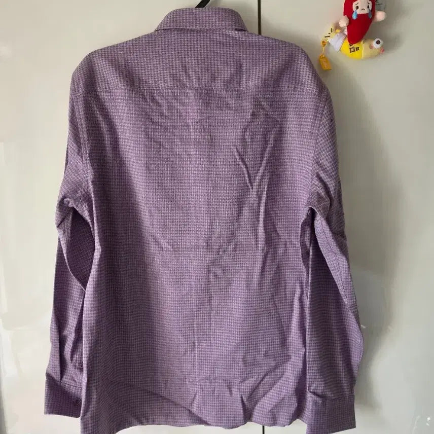 [BUNJANG] All For You Checkered Shirt Bundle (Pink/Purple) - Size 100 / 올포유 체크 셔츠 핑크/보라 2개 일괄판매 (100)