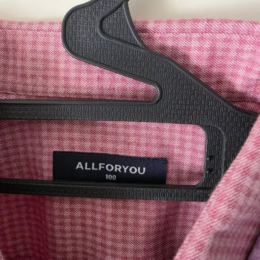 [BUNJANG] All For You Checkered Shirt Bundle (Pink/Purple) - Size 100 / 올포유 체크 셔츠 핑크/보라 2개 일괄판매 (100)