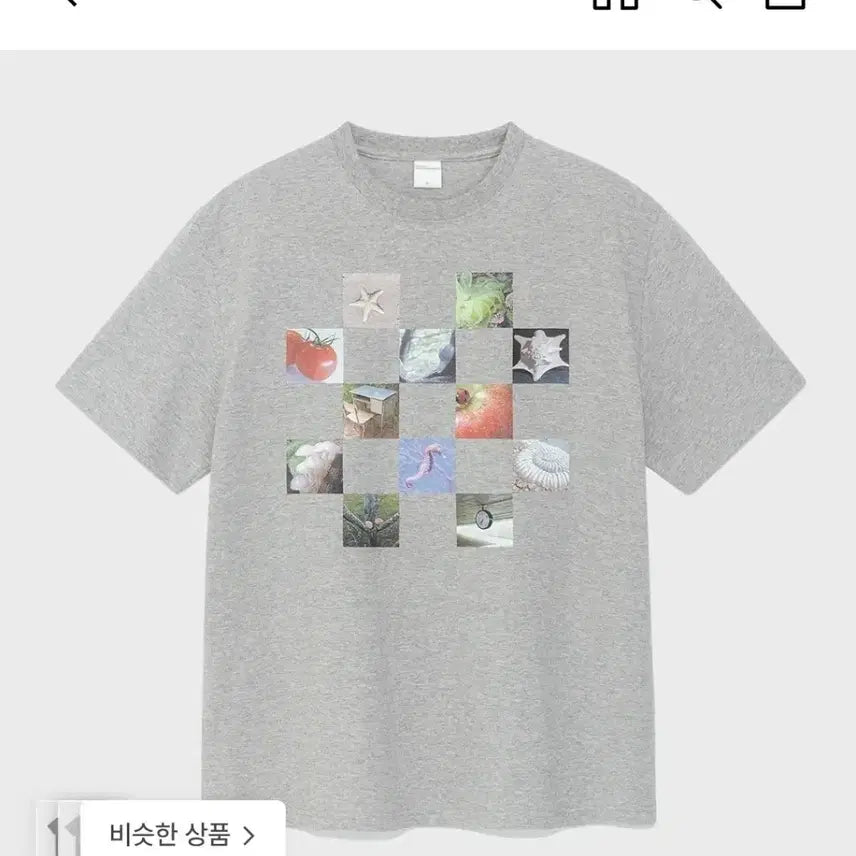 [SOLD OUT] (s) 더콜디스트모먼트 체크보드 티 반팔티셔츠 회색 이번 신상