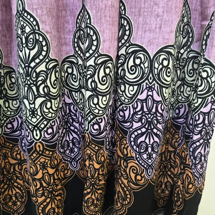 [BUNJANG] Bohemian Style Purple Long Dress / 보헤미안 스타일 롱 원피스 퍼플