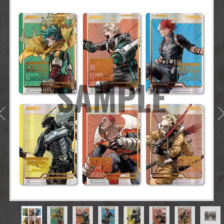 [BUNJANG] My Hero Academia Original Art Exhibition Collection Card Set / (미개봉)히로아카 나히아 원화전 입장특전 컬렉션 카드 세트