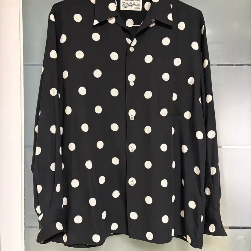 [BUNJANG] Wacko Maria 23ss Polka Dot Open Collar Shirt M / [M] 와코마리아 23ss 도트 오픈카라 셔츠