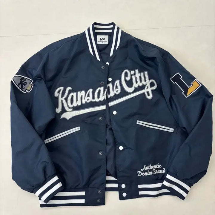 [BUNJANG] Lee Loose Fit Varsity Jacket XL / (노윤서모델) Lee 루즈핏 바시티 자켓 XL