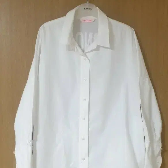 [SOLD OUT] 신원 SI(씨) 여성 오버핏 레터링 화이트 셔츠