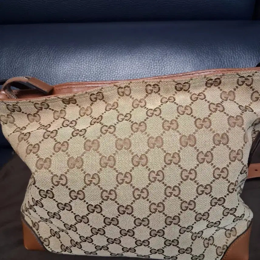 [BUNJANG] Gucci GG Jacquard Brown Crossbody Bag / GUCCI구찌 GG로고 자가드 브라운 크로스