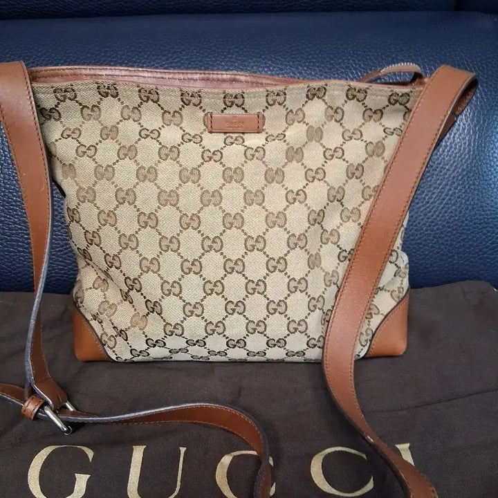 [BUNJANG] Gucci GG Jacquard Brown Crossbody Bag / GUCCI구찌 GG로고 자가드 브라운 크로스