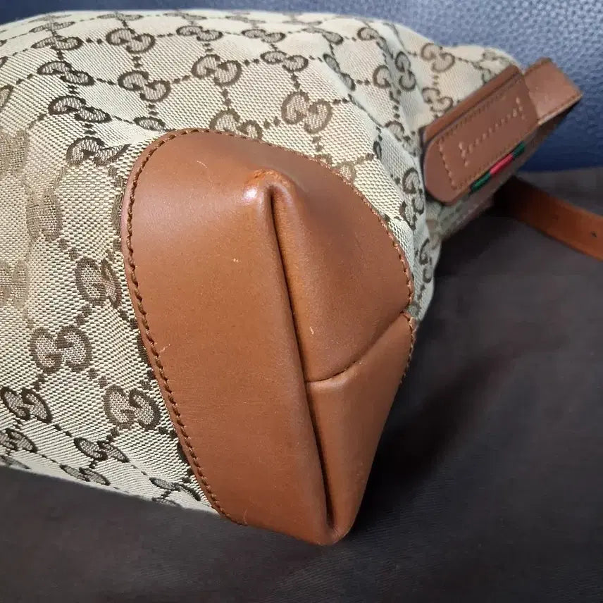 [BUNJANG] Gucci GG Jacquard Brown Crossbody Bag / GUCCI구찌 GG로고 자가드 브라운 크로스