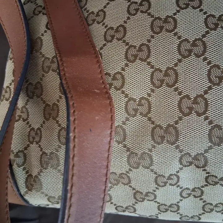 [BUNJANG] Gucci GG Jacquard Brown Crossbody Bag / GUCCI구찌 GG로고 자가드 브라운 크로스