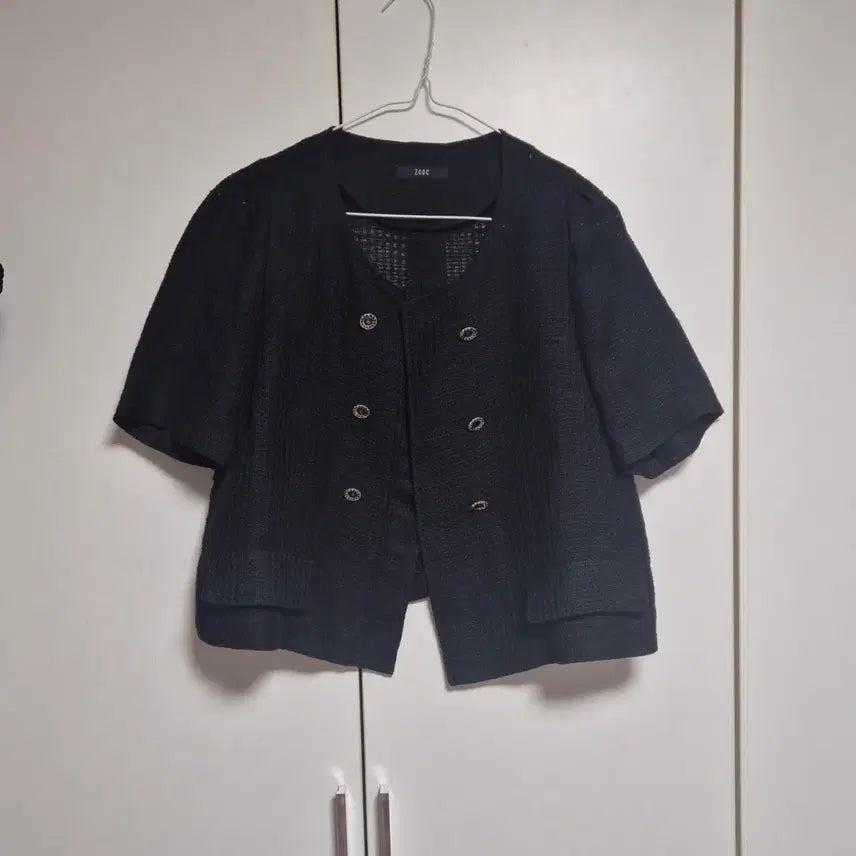 [SOLD OUT] 주크 ZOOC 여름 반팔 트위드 자켓 블랙