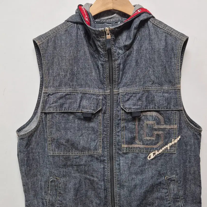 [BUNJANG] Champion 00s Denim Vest (Size M) / (257) 00&