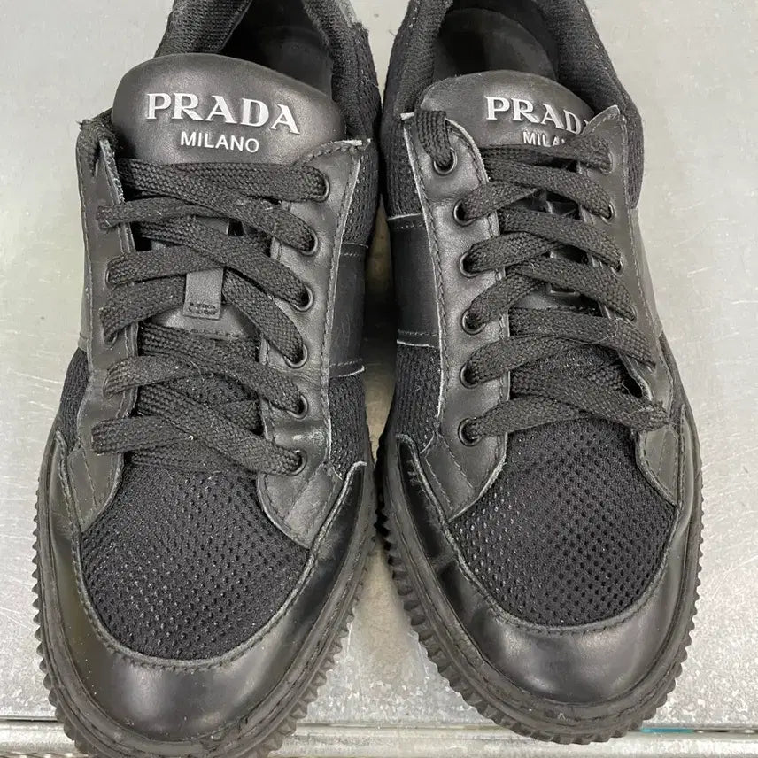 [BUNJANG] Prada Nylon Sneakers Black / 프라다 나일론 스니커즈 블랙 5 (gr-4670)