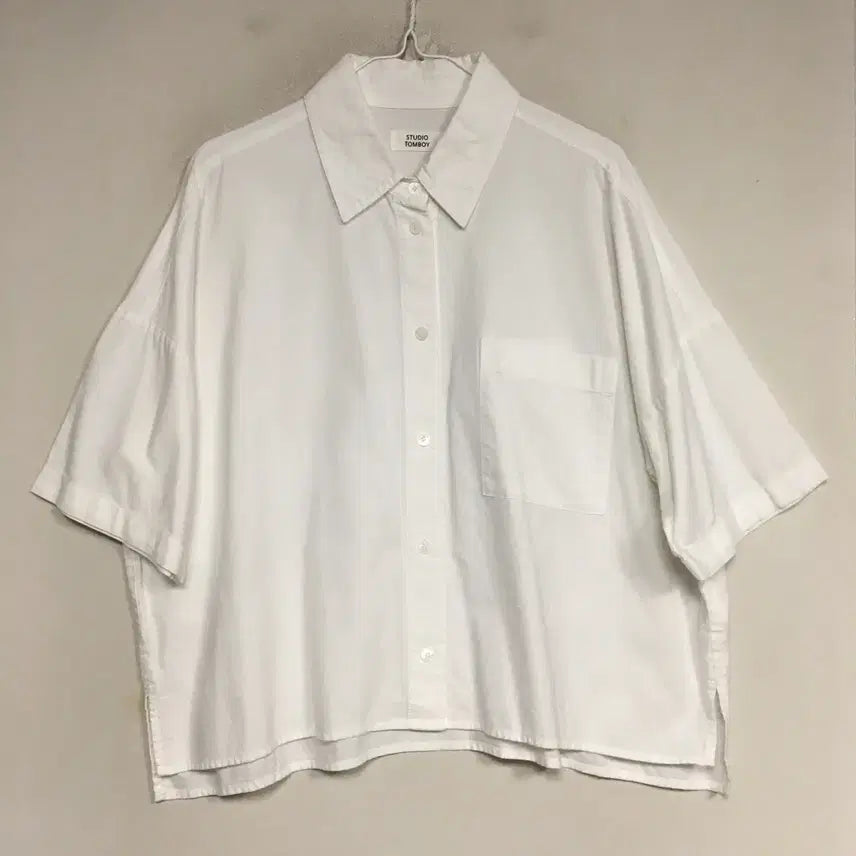 [BUNJANG] Studio Tomboct Cotton Short Sleeve Shirt / 스튜디오톰보이 코튼 반팔 셔츠 F