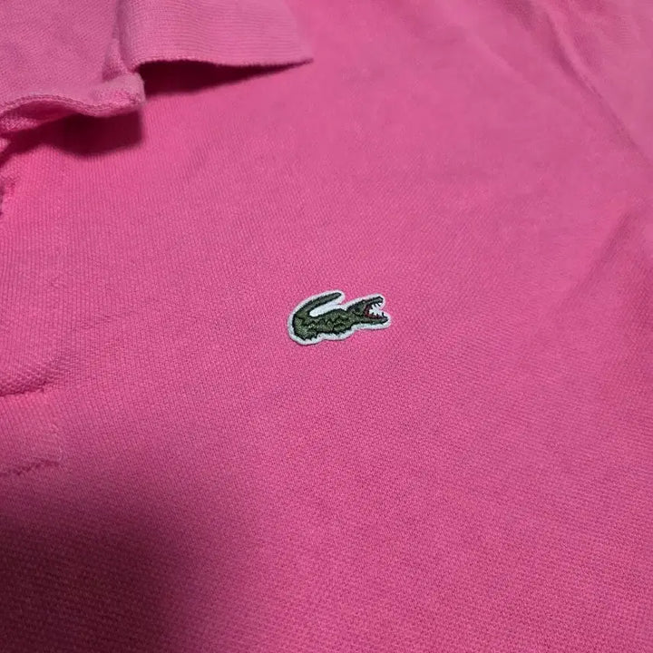[BUNJANG] Lacoste Pink Short Sleeve Polo T-Shirt / 라코스테 핑크색 반팔 폴로티